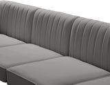 Alina Velvet Modular Sofa: Luxurious Deep Channel Tufting for Modern Comfort and Custom Configurations