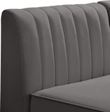 Alina Velvet Modular Sofa: Luxurious Deep Channel Tufting for Modern Comfort and Custom Configurations