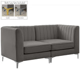 Alina Velvet Modular Sofa: Luxurious Deep Channel Tufting for Modern Comfort and Custom Configurations