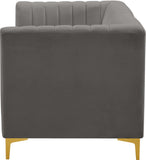 Alina Velvet Modular Sofa: Luxurious Deep Channel Tufting for Modern Comfort and Custom Configurations