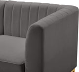 Alina Velvet Modular Sofa: Luxurious Deep Channel Tufting for Modern Comfort and Custom Configurations