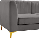 Alina Velvet Modular Sofa: Luxurious Deep Channel Tufting for Modern Comfort and Custom Configurations