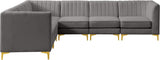 Alina Velvet Modular Sectional Sofa – Elegant Deep Channel Tufting, Custom Configurations & Comfort