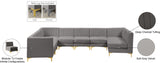 Alina Velvet Modular Sectional Sofa – Elegant Deep Channel Tufting, Custom Configurations & Comfort