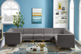 Alina Velvet Modular Sectional Sofa – Elegant Deep Channel Tufting, Custom Configurations & Comfort