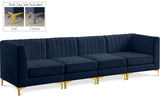 Alina Velvet Modular Sofa – Luxurious Deep Channel Tufting, Customizable Design for Modern Living Spaces