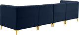 Alina Velvet Modular Sofa – Luxurious Deep Channel Tufting, Customizable Design for Modern Living Spaces