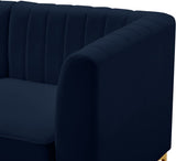Alina Velvet Modular Sofa – Luxurious Deep Channel Tufting, Customizable Design for Modern Living Spaces