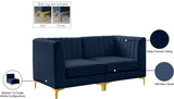 Alina Velvet Modular Sofa – Luxurious Deep Channel Tufting, Customizable Design for Modern Living Spaces
