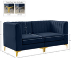 Alina Velvet Modular Sofa – Luxurious Deep Channel Tufting, Customizable Design for Modern Living Spaces