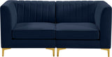 Alina Velvet Modular Sofa – Luxurious Deep Channel Tufting, Customizable Design for Modern Living Spaces