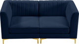 Alina Velvet Modular Sofa – Luxurious Deep Channel Tufting, Customizable Design for Modern Living Spaces