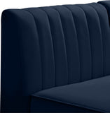 Alina Velvet Modular Sofa – Luxurious Deep Channel Tufting, Customizable Design for Modern Living Spaces
