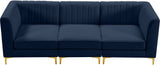 Alina Velvet Modular Sofa – Luxurious Deep Channel Tufting, Customizable Design for Modern Living Spaces