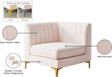 Alina Modular Corner Chair - Stylish Contemporary Design with Deep Channel Tufting for Comfort