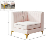 Alina Modular Corner Chair - Stylish Contemporary Design with Deep Channel Tufting for Comfort