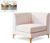Alina Modular Corner Chair - Stylish Contemporary Design with Deep Channel Tufting for Comfort