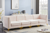 Alina Velvet Modular Sectional Sofa - Luxurious Black Upholstery with Deep Tufting & Custom Configurations