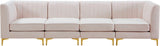 Alina Velvet Modular Sectional Sofa - Luxurious Black Upholstery with Deep Tufting & Custom Configurations