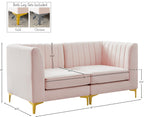 Alina Velvet Modular Sectional Sofa - Luxurious Black Upholstery with Deep Tufting & Custom Configurations