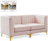 Alina Velvet Modular Sectional Sofa - Luxurious Black Upholstery with Deep Tufting & Custom Configurations