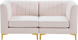 Alina Velvet Modular Sectional Sofa - Luxurious Black Upholstery with Deep Tufting & Custom Configurations