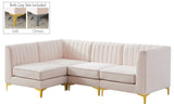 Alina Velvet Modular Sectional Sofa - Luxurious Black Upholstery with Deep Tufting & Custom Configurations