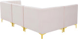 Alina Velvet Modular Sectional Sofa - Luxurious Black Upholstery with Deep Tufting & Custom Configurations
