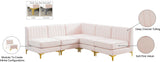 Alina Velvet Modular Sectional Sofa - Luxurious Black Upholstery with Deep Tufting & Custom Configurations