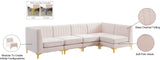 Alina Velvet Modular Sectional Sofa - Luxurious Black Upholstery with Deep Tufting & Custom Configurations