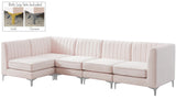 Alina Velvet Modular Sectional Sofa - Luxurious Black Upholstery with Deep Tufting & Custom Configurations
