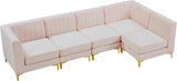 Alina Velvet Modular Sectional Sofa - Luxurious Black Upholstery with Deep Tufting & Custom Configurations