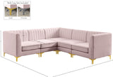 Alina Velvet Modular Sectional Sofa - Luxurious Black Upholstery with Deep Tufting & Custom Configurations