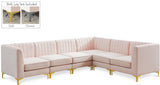 Alina Velvet Modular Sectional Sofa - Luxurious Black Upholstery with Deep Tufting & Custom Configurations