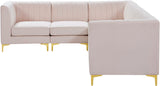 Alina Velvet Modular Sectional Sofa - Luxurious Black Upholstery with Deep Tufting & Custom Configurations