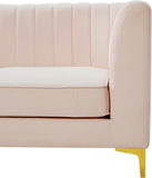 Alina Velvet Modular Sectional Sofa - Luxurious Black Upholstery with Deep Tufting & Custom Configurations
