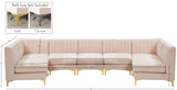 Alina Velvet Modular Sectional Sofa - Luxurious Black Upholstery with Deep Tufting & Custom Configurations