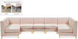 Alina Velvet Modular Sectional Sofa - Luxurious Black Upholstery with Deep Tufting & Custom Configurations