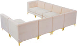 Alina Velvet Modular Sectional Sofa - Luxurious Black Upholstery with Deep Tufting & Custom Configurations