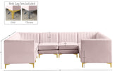 Alina Velvet Modular Sectional Sofa - Luxurious Black Upholstery with Deep Tufting & Custom Configurations