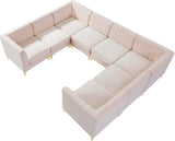 Alina Velvet Modular Sectional Sofa - Luxurious Black Upholstery with Deep Tufting & Custom Configurations