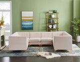 Alina Velvet Modular Sectional Sofa - Luxurious Black Upholstery with Deep Tufting & Custom Configurations