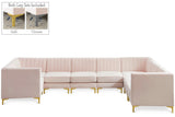 Alina Velvet Modular Sectional Sofa - Luxurious Black Upholstery with Deep Tufting & Custom Configurations