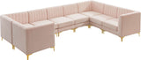 Alina Velvet Modular Sectional Sofa - Luxurious Black Upholstery with Deep Tufting & Custom Configurations