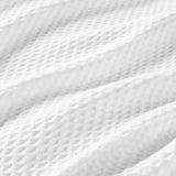 100% Cotton Waffle Weave Cozy Bedding Blanket, White