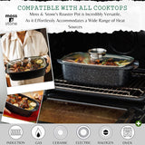 Moss & Stone 12-Inch Nonstick Oval Roaster Pot