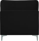 Julia Modular Armless Chair - Cozy Contemporary Design with Customizable Gold and Chrome Legs