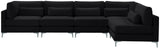 Julia Velvet Modular Sectional Sofa - Cozy Contemporary Design with Gold & Chrome Legs, Versatile Comfort