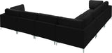 Julia Velvet Modular Sectional Sofa - Cozy Contemporary Design with Gold & Chrome Legs, Versatile Comfort