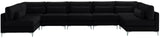Julia Velvet Modular Sectional Sofa - Cozy Contemporary Design with Gold & Chrome Legs, Versatile Comfort